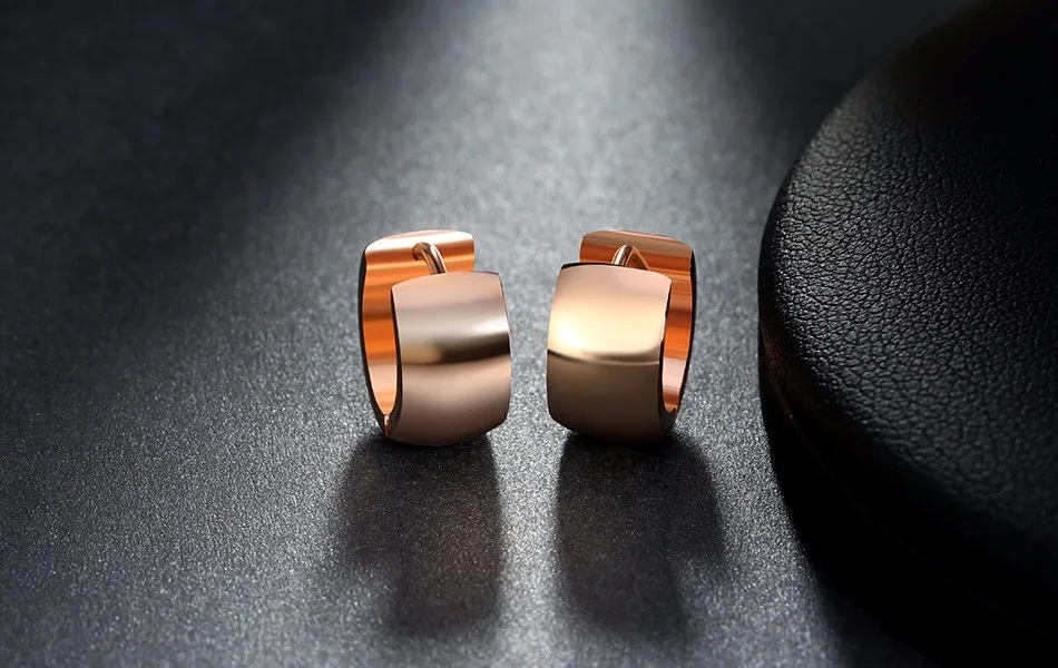 Дизайн KISS MANDY, розовое золото/серебро, крепление для серег из нержавеющей стали, классические серьги-кольца, красивые модные аксессуары FE18