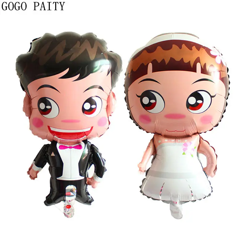 GOGO PAITY новый милый шар для жениха алюминиевый свадебного платья украшения