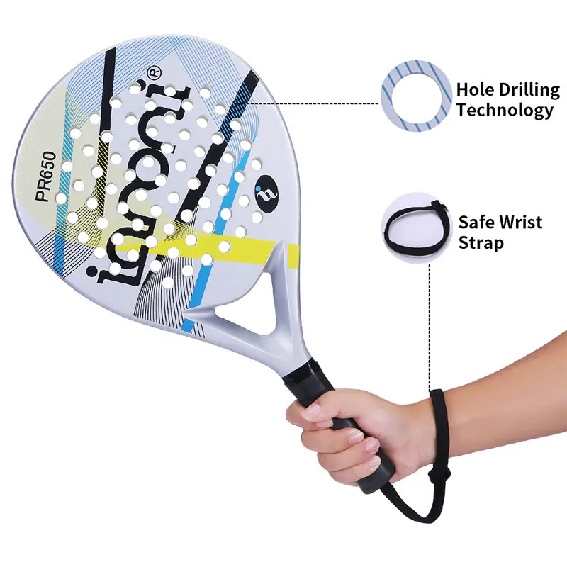Ианони буксировочный PaddleBall ракетка три крикет шары полоса контрастного цвета