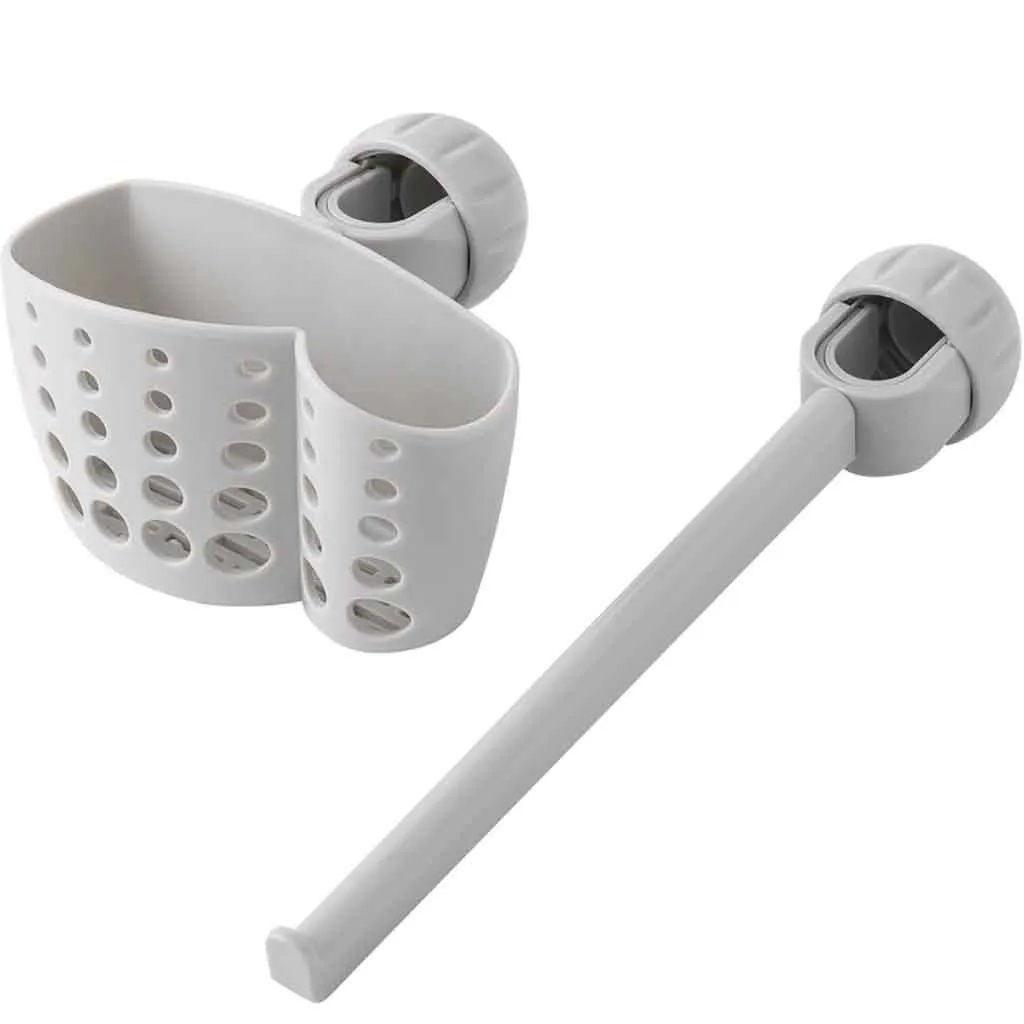 

2019 New Kitchen Sink Faucet Sponge Soap Cloth Drain Rack Storage Organizer Holder Shelf #NN626