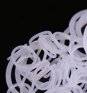 

20pcs wire diameter 1.5mm white silicone O-ring high temperature waterproof ring non-toxic seal outer diameter 57mm-65mm length