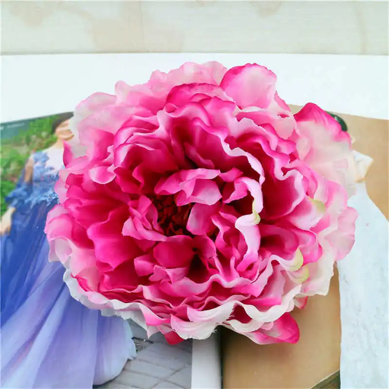 18cm Simulation of large peony flower head (4)