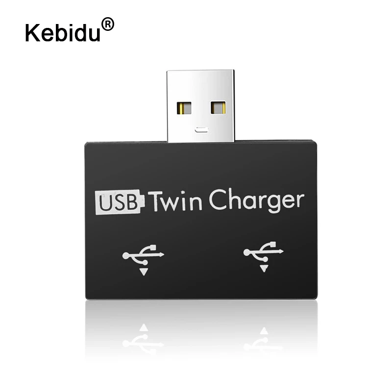 Зарядное устройство kebidu USB2.0 папа двойной USB разветвитель|USB-хабы| |