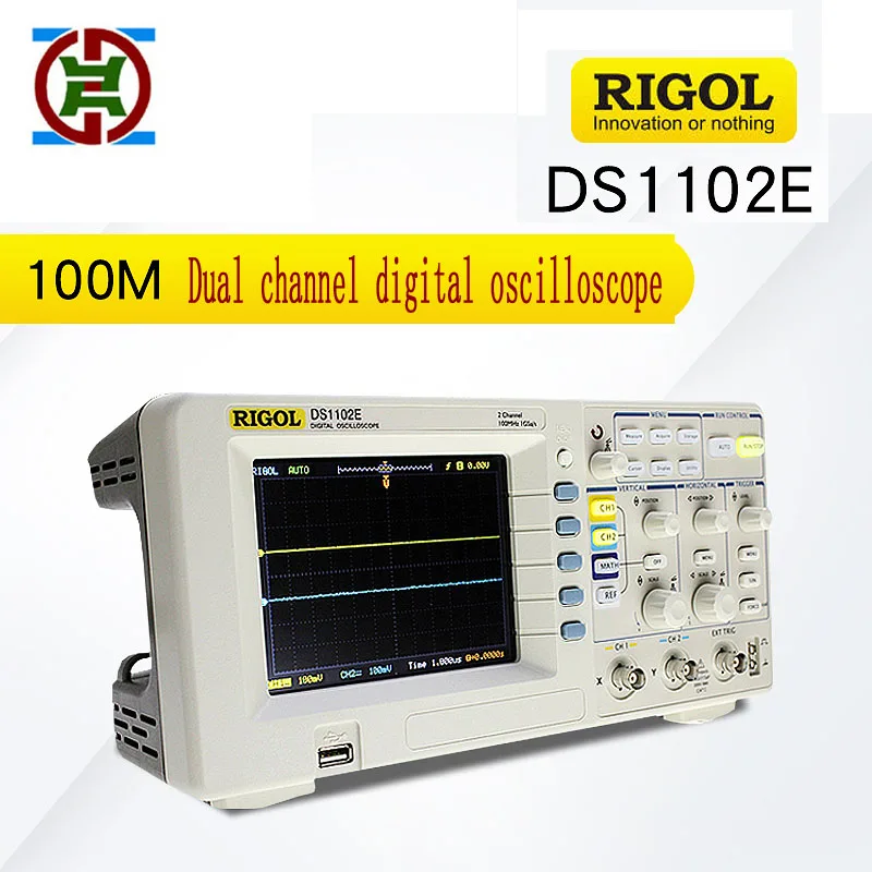 

RIGOL oscilloscope DS1102E 100M double channel digital storage oscilloscope, electric welding machine commonly used testing tool