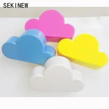 Sekinew Лидер продаж Модные Creative Cloud-образный настенный Магнитный брелок синий Новинка ключ holdercar орнамент Интимные аксессуары