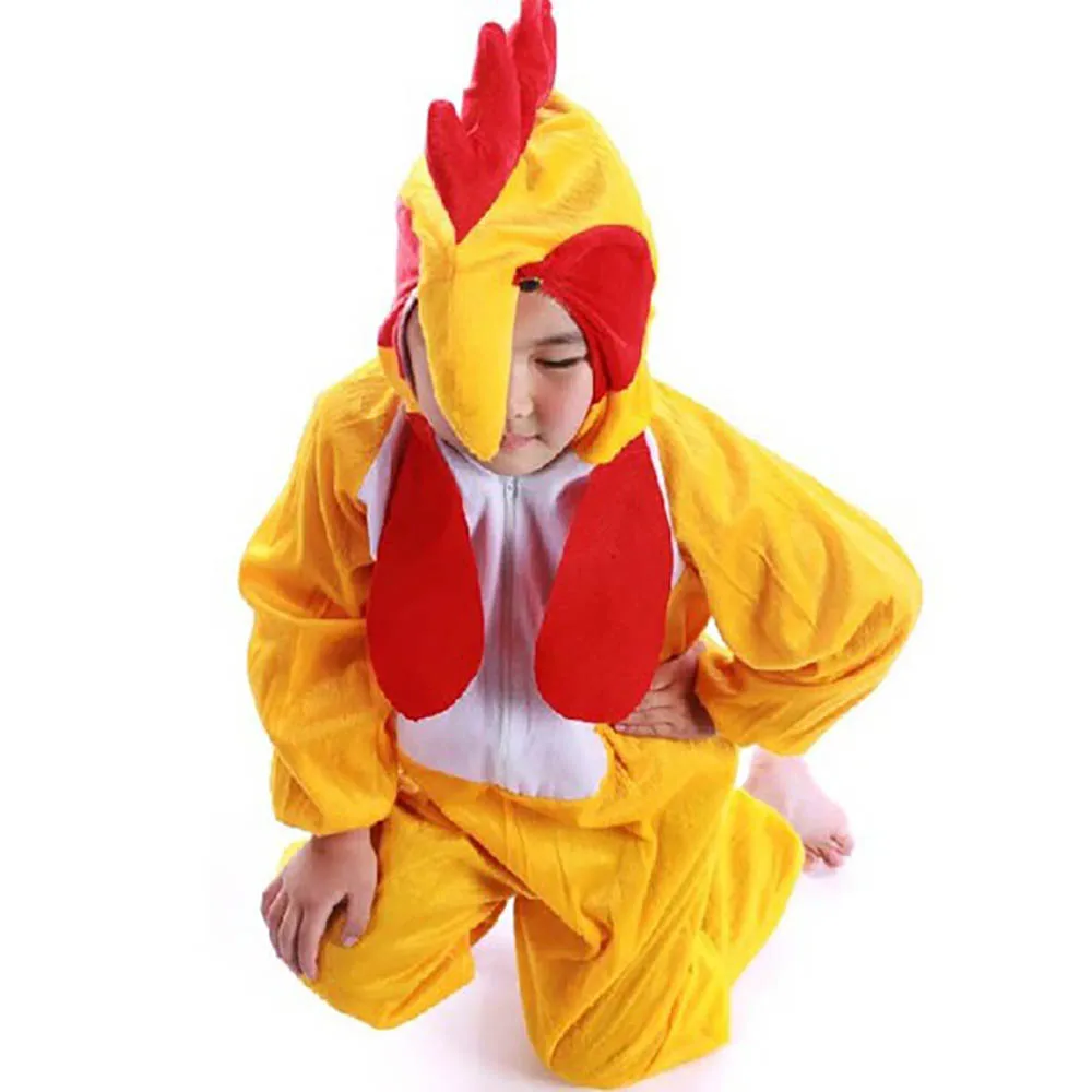 Детский костюм-комбинезон свинка лягушка, костюм динозавра, костюм кролика, нарядное платье, вечерние костюмы на Хэллоуин - Цвет: Cock