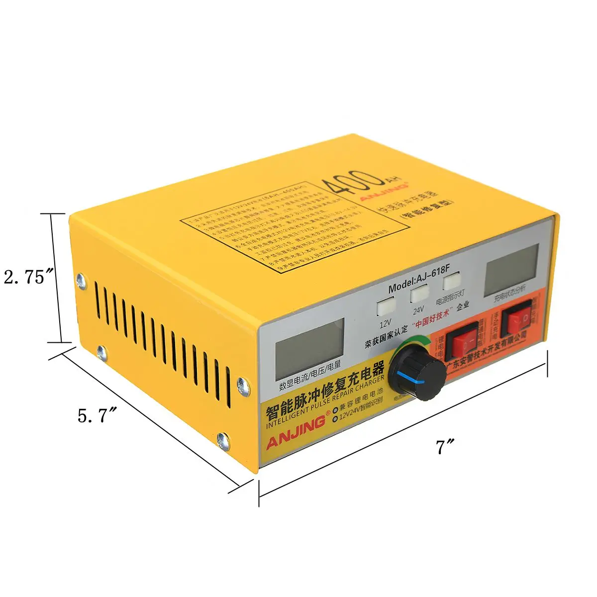 Automatic Intelligent Pulse Repair Type 12V/24V 400AH Car Battery Charger AJ-618