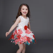E-babe/, Лето-Осень г., платье с цветочным принтом для маленьких девочек детское свадебное платье принцессы в европейском стиле