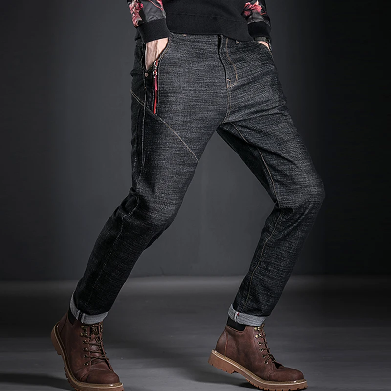 

VANCHYCE 2017 Autumn And Winter Brand Fashion Men's Jeans Casual Jeans Trousers Winter Men Jeans Men Clothing Male Pants YS903