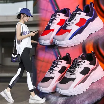 

Women Sneakers 2020Fashion Casual Shoes Woman Comfortable Breathable Mesh Flats Female Platform Sneakers Chaussure Femme