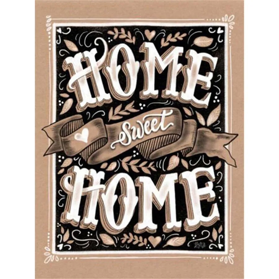 

100% Full 5D Diy Daimond Painting Home Sweet Home 3D Diamond Painting square Rhinestones Diamant Painting Embroidery Cartoon