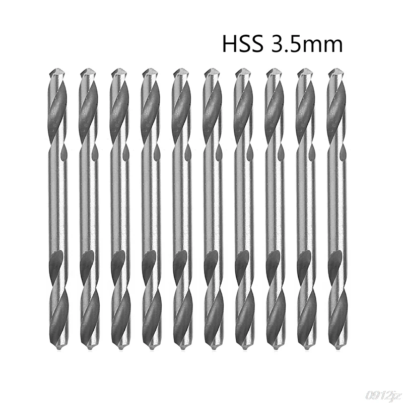 

10Pcs/Set 3.5mm HSS Double Ended Spiral Torsion Drill Tools Drills New Drop ship