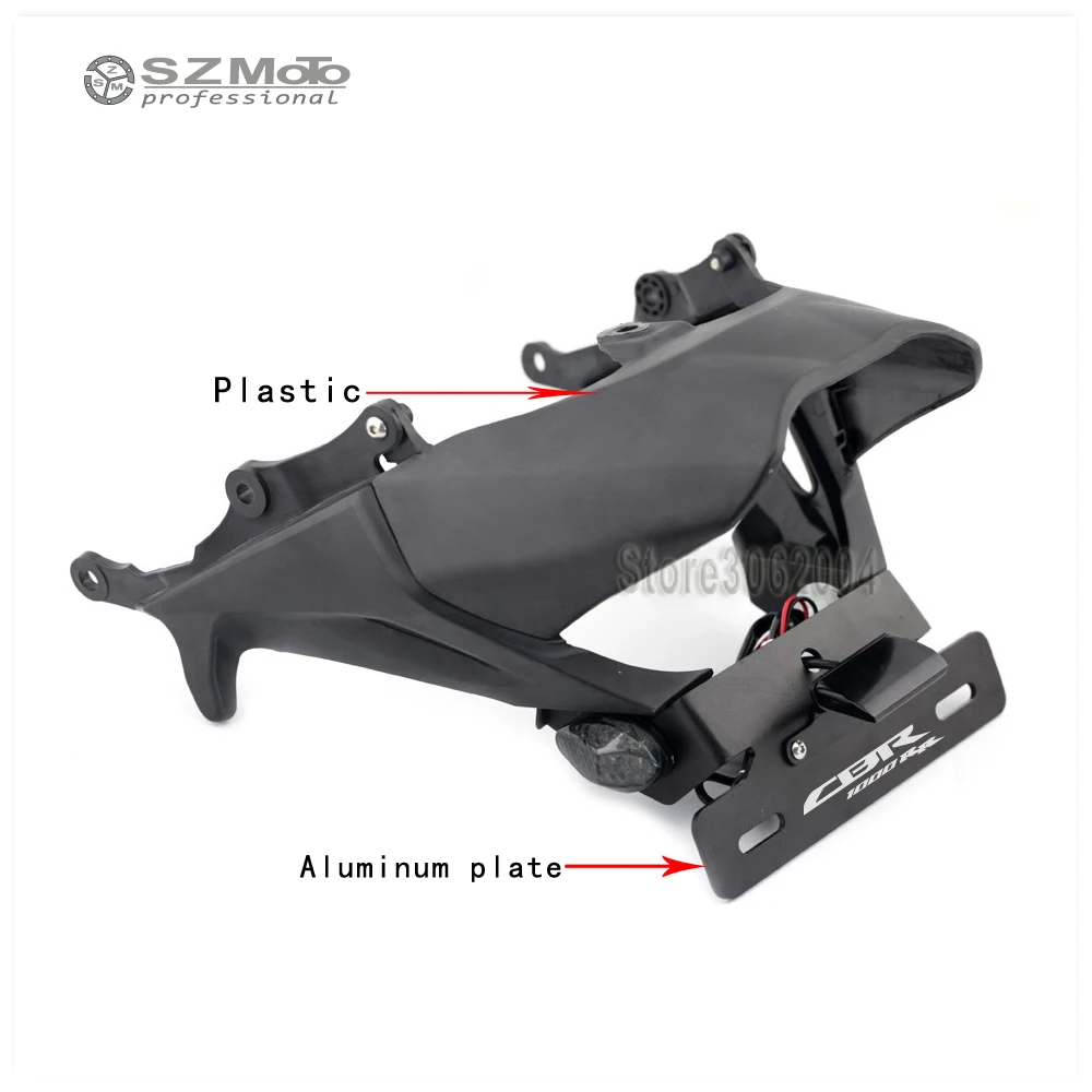 

For HONDA CBR1000RR CBR 2006-2007 Motorcycle Tail Tidy Fender Eliminator Registration License Plate Holder frame LED Light
