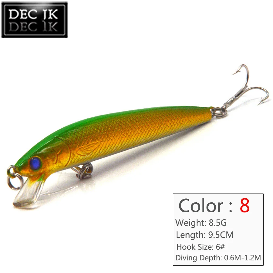 5PCS Crankbaits Minnow Plastic Hard Fishing Lure Fake Bait For Pike Carp Tackle Saltwater Fishing Lures Artificial Laser Baits (5)