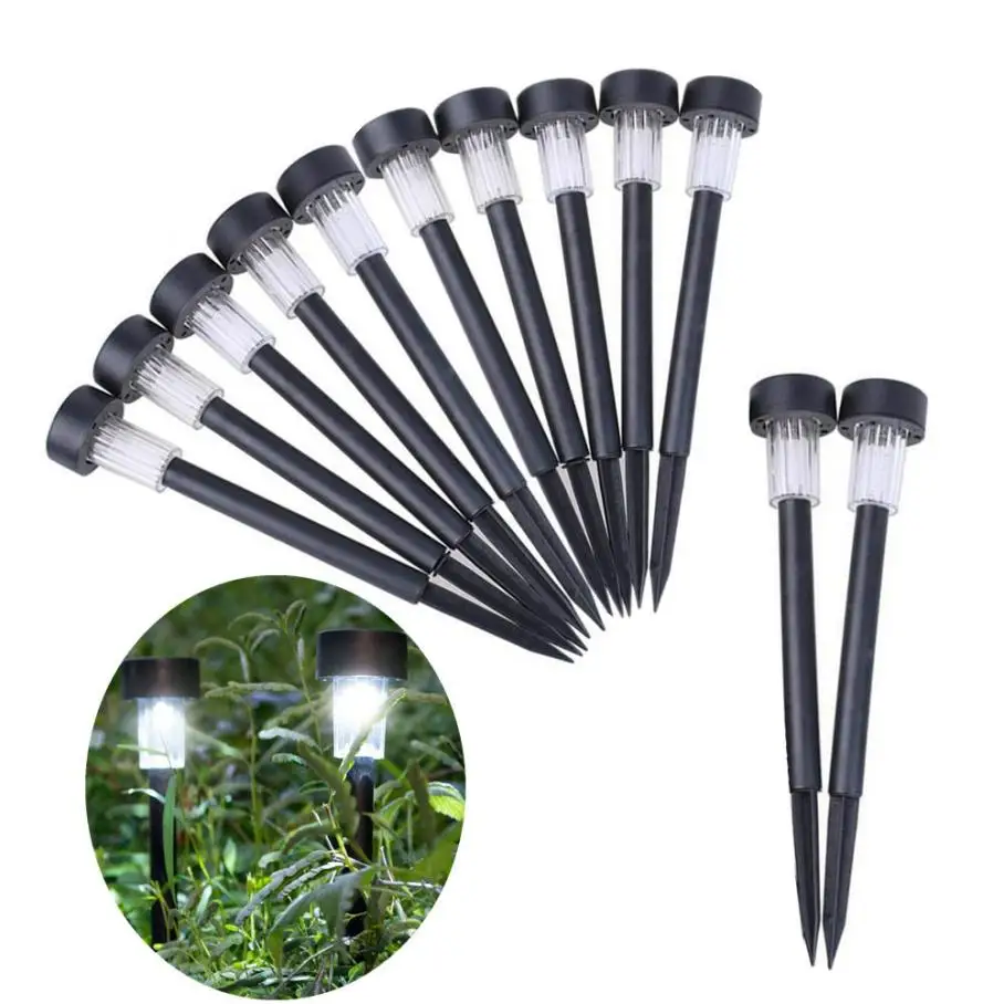 

MUQGEW 12Pcs Of Outdoor Path Light Spot Lamp Solar Power Yard Garden Lawn Landscape Landscape Yard Lawn Path Lamp