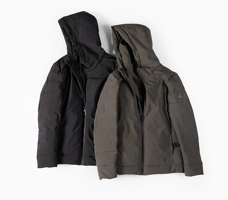Enjeolon брендовая зимняя хлопковая стеганая куртка с капюшоном, мужские толстые толстовки, парка, пальто, Мужская стеганая зимняя куртка, пальто 3XL MF0058