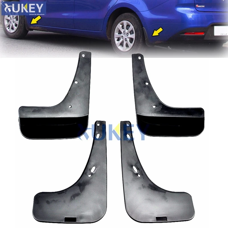 

Car Mud Flaps For Kia Rio (UB) 2012 - 2016 4-Door Sedan Mudflaps Splash Guards Mud Flap Mudguards Fender 2013 2014 2015 Styling