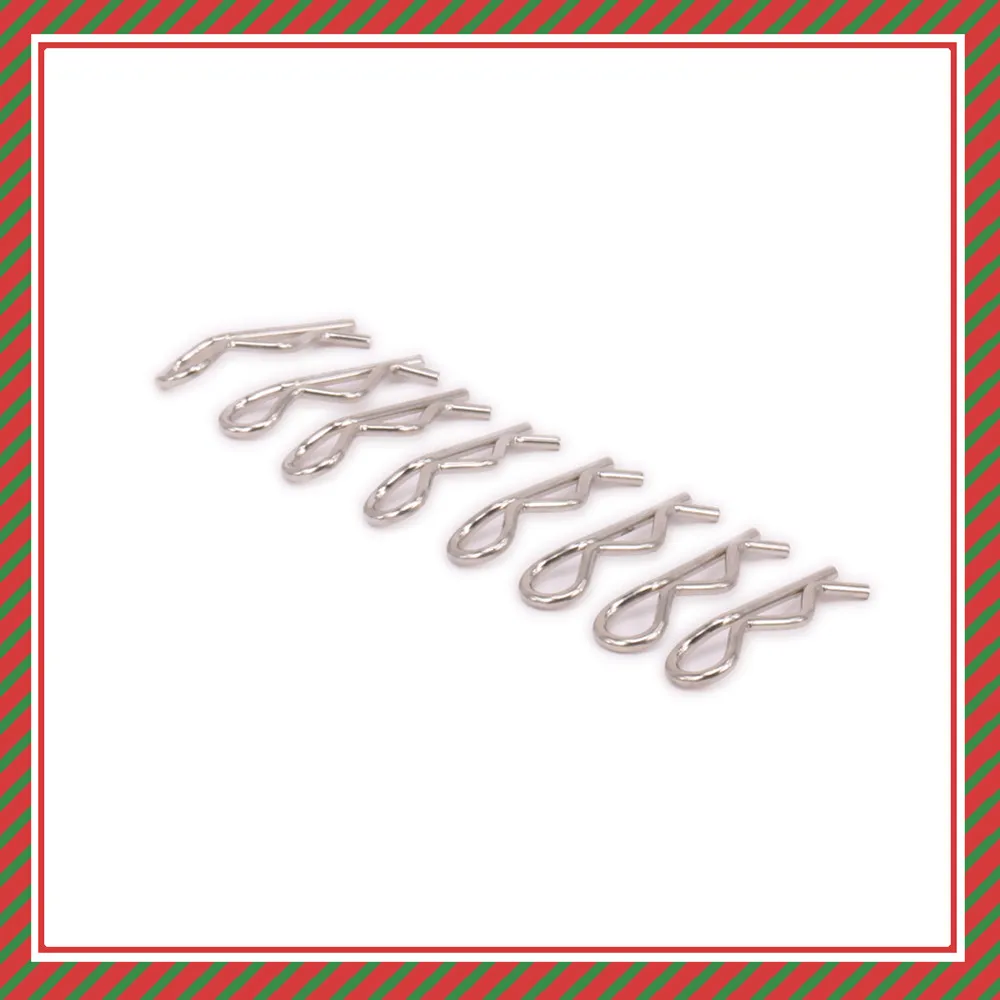 

8PCS Metal Body Clips For Rc Hobby Model Car 1/10 Himoto Big Foot 31065 E10Mtl E10Mt E10Bp E10MTL E10MT E10BP Body Shell Parts