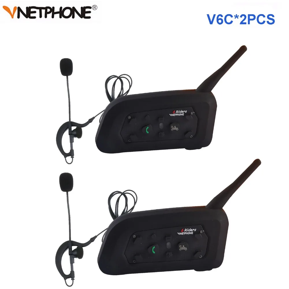 

2pcs Vnetphone V6C Professional Football Referee Intercom full duplex 1200M Referees headset Wireless BT Intercom Interphone