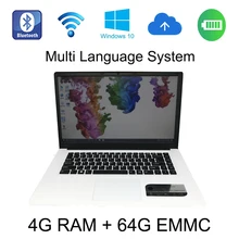 2017 sending wireless mouse PC windows 10 system 15.6 inch laptop 4G ram 64GB EMMC built in bluetooth camera