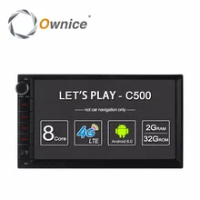 Ownice C500 Android 6.0 Car GPS Universal Stereo Radio 2 Din Player 7″ 4core 2GB RAM 16GB ROM Support DAB+ 4G LTE WIFI no dvd
