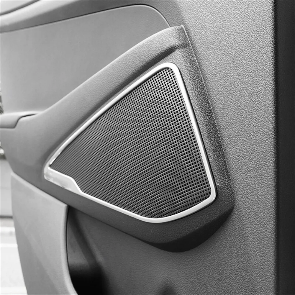 

Front Rear Door Speaker Trim Cover For Hyundai Tucson 2015 4PCS Interior Door Speaker Frame Sticker For Tucson 2016 2017 2018