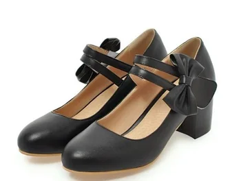 

Zapatos Mujer Fasion Laides Party Women Shoes Woman Chunky High Heels Women Pumps Ankle Strap Girls Sweet Casual C161686
