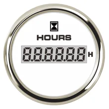 52 мм Автомобильный цифровой счетчик часов для судового лодочного двигателя 0-99999,9 диапазон 316L безель с 8 цветом светодиодный подсветка