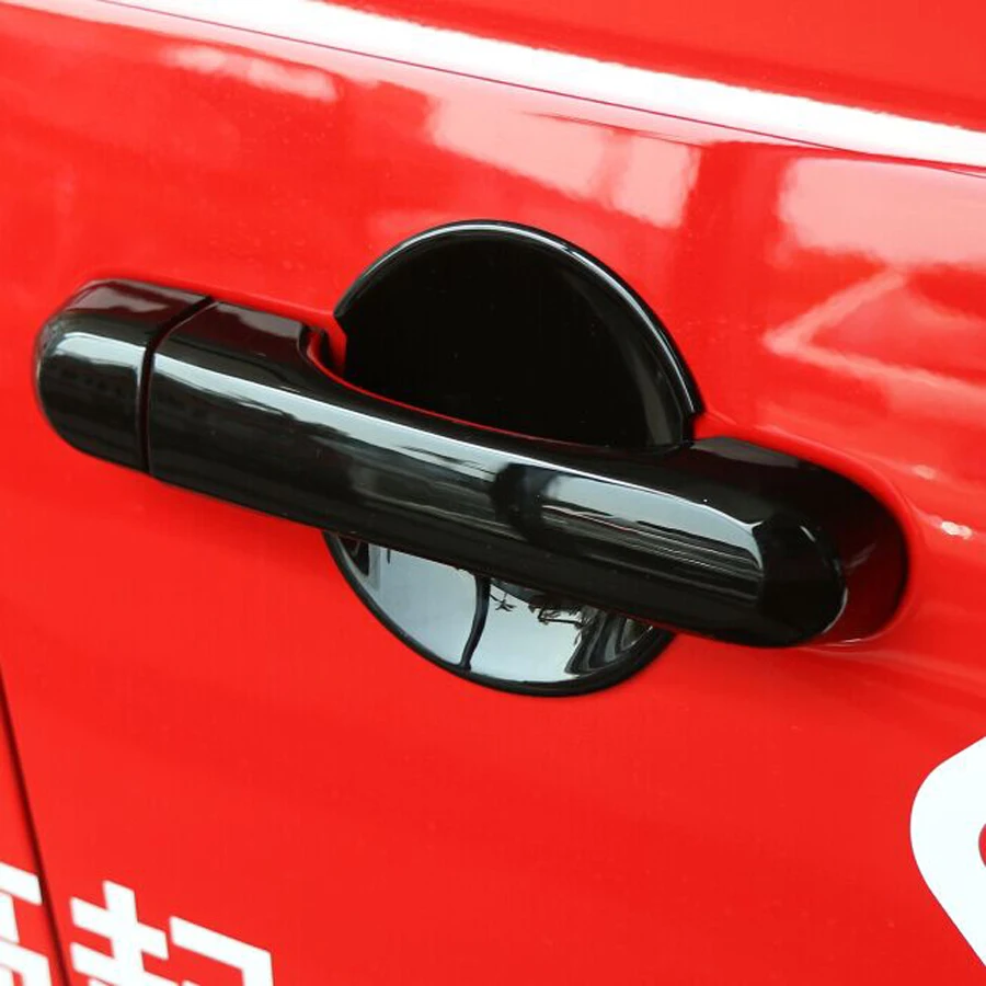 

4PCS/Lot New Door Handle Protector Bowl Trim Cover ABS Chrome Red Gold Black For Jeep Renegade Free Shipping