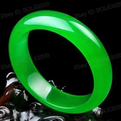 

Free Shipping >>new hot Beautiful Natural Green Jade Lady Bangle Bracelet Handmade + Certificate 57-62mm