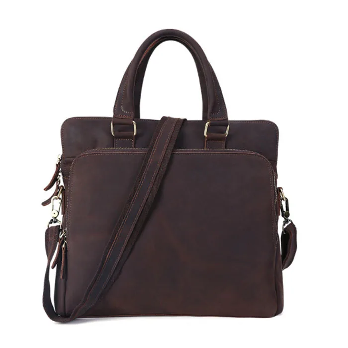 luxury Genuine Leather office handBag Business Handbags Cowhide Men