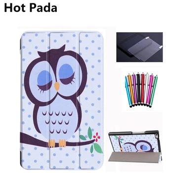 

Hot Pada cover case for Lenovo Tab 4 8 inch tablet TB-8504 TB-8504F/8504N 8 inch Tablet (2017 released )+screen protector+stylus