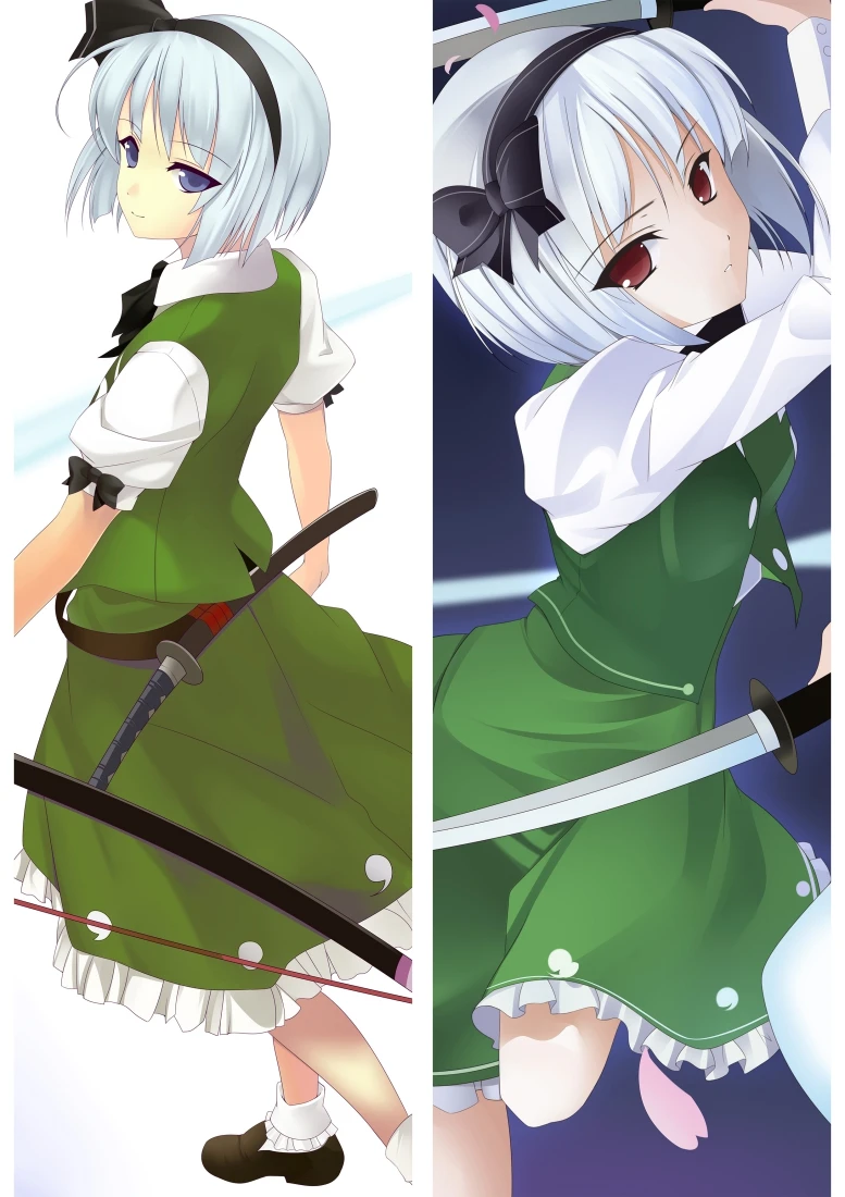 2019-февраль аниме проект TouHou Youmu Konpaku Kirisame Marisa Dakimakura Декоративная Подушка Чехол