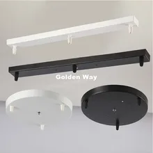 Подвесная лампа база высокого качества аксессуары для освещения черная белая круглая квадратная потолочная база розовое основание для светильника