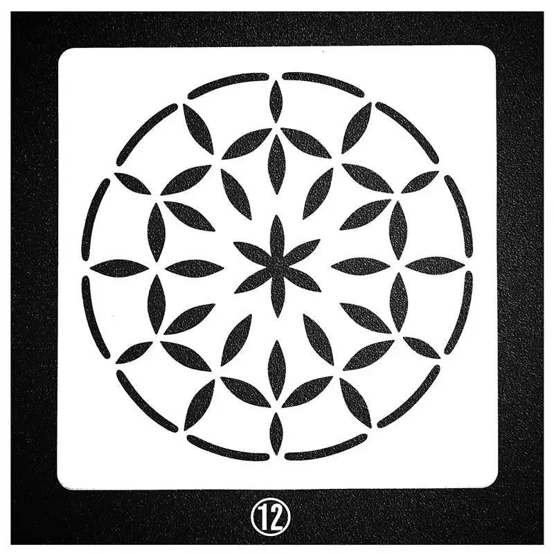 

Mandala Leaves Circle Stencils For Painting Scrapbooking Stamp Cake Decorating Tool Embossing Paper Card Album DIY Decoration