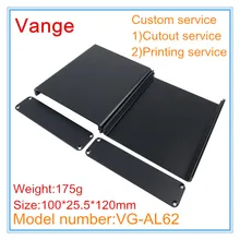 1 шт./лот, плоский алюминиевый корпус 6063-T5, алюминиевая коробка для проекта "сделай сам" 100*25,5*120 мм, пескоструйная поверхность для wifi пускового устройства