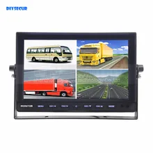 DIYSECUR DC12V-24V 10 дюймов 4 Сплит Quad ЖК-экран цветной видео монитор экран для системы видеонаблюдения