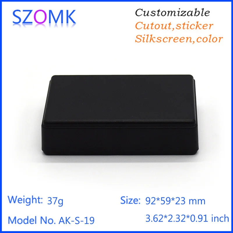 plastic enclosure for electronics control box szomk diy enclosure junction box plastic housing small abs instrument enclosure distribution box black plastic box enclosure electronics case   (8).jpg