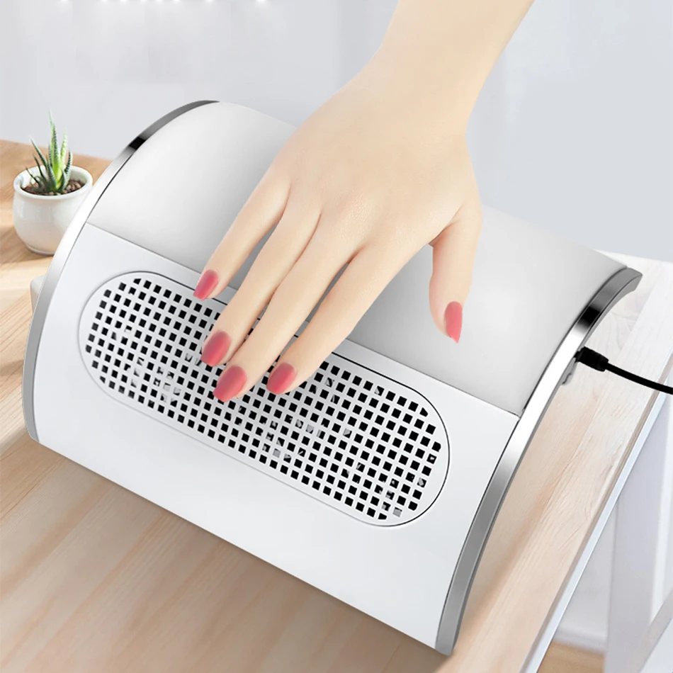 Пылесборник для ногтей ROHWXY 3 вентилятора для маникюра пылесос для нейл-арта оборудование для профессионалов дизайн ногтей для ногтей