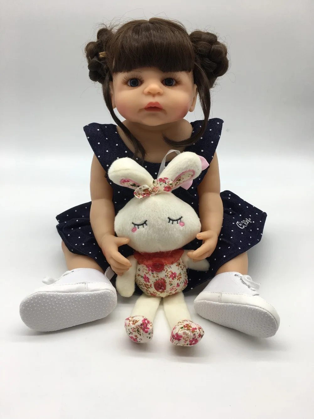 

Bebes Reborn Girl Doll Full Silicone Vinyl reborn baby dolls Realistic baby alive toddler doll toys For Children's Day Gifts 55