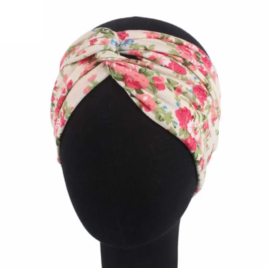 Женский цветочный спортивный головной убор для девушек, эластичная повязка на голову для девочек