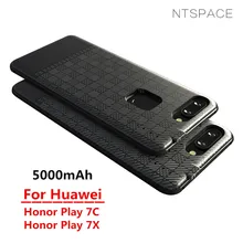 Чехол для зарядного устройства NTSPACE s для huawei Honor Play 7C 7X, чехол на заднюю панель с зажимом 5000 мА/ч, внешний резервный внешний аккумулятор, чехол для зарядки