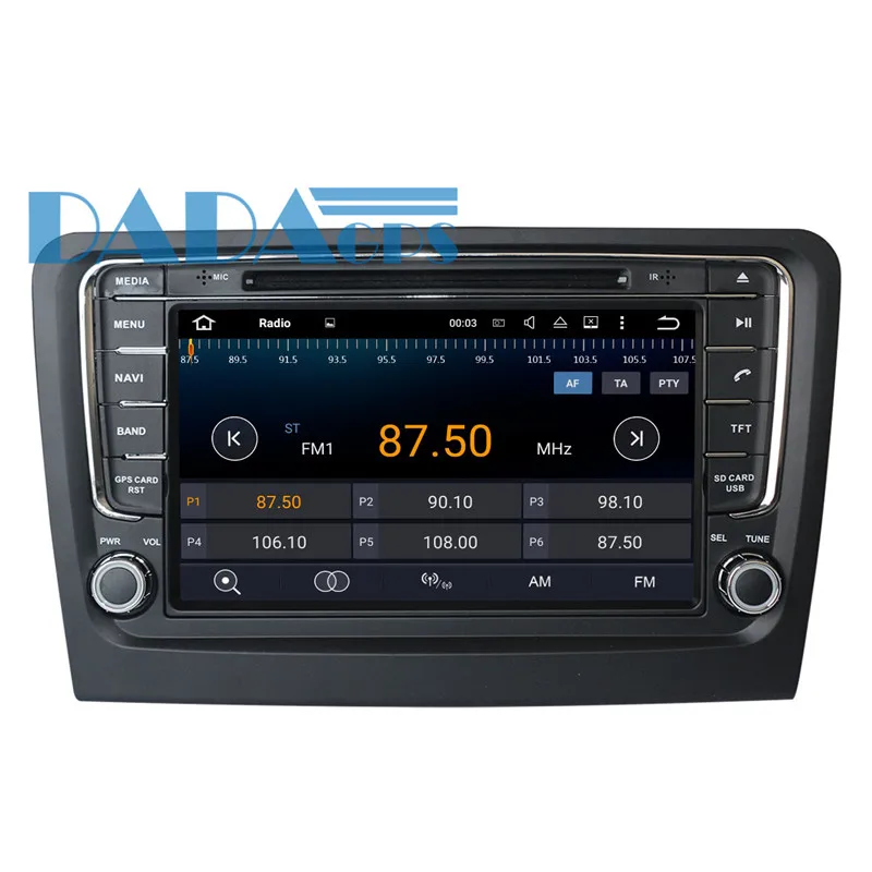 Автомобильный dvd-плеер gps навигация для Skoda Rapid 2013- мультимедиа авто радио магнитофон Android 8 4+ 32 ГБ головное устройство стерео