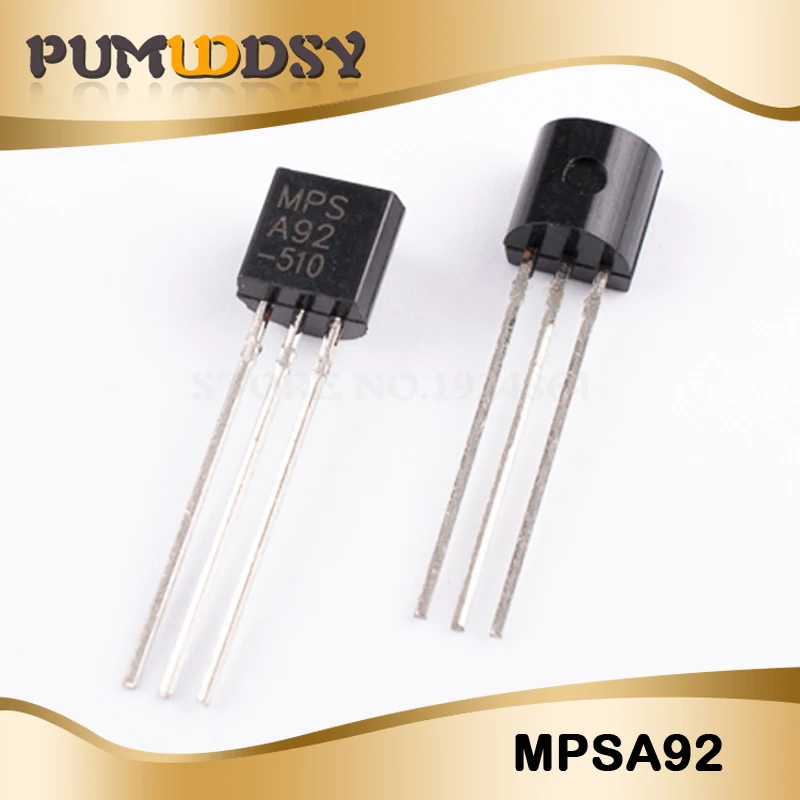 100pcs MPSA92 A92 in line triode transistor TO 92 ICin Transistors