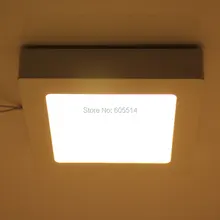 [Seven Neon] квадратной формы AC90-265V 6 Вт/12 Вт/18 Вт, теплый белый свет/панель с белыми светодиодами свет, светодиодный потолочный светильник, светодиодный потолочный светильник
