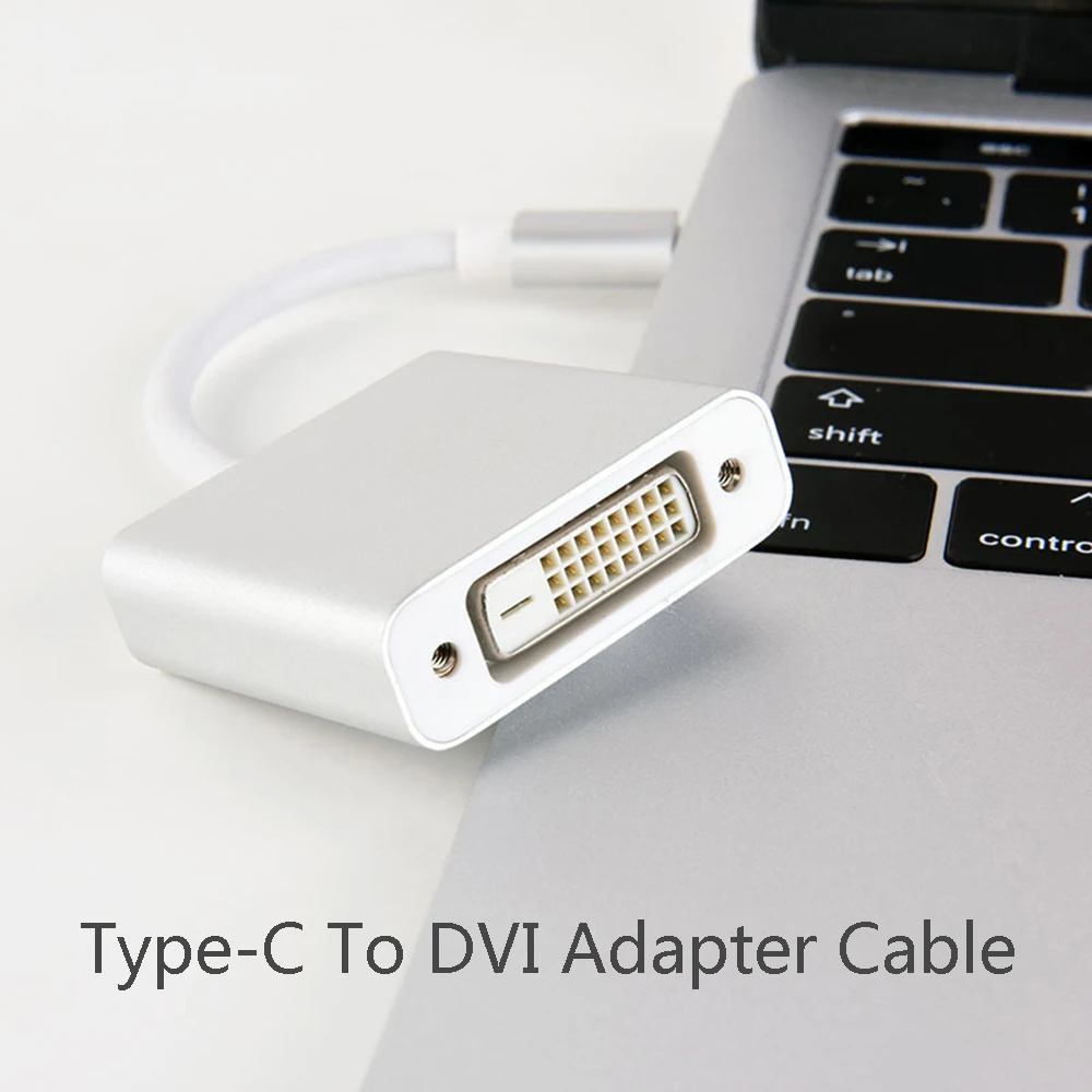 

5Gbps USB3.1 Type C USB C To DVI I(24+5) Digital Video Converter Adapter Cable HD 720P 1080P For Macbook Laptop Samsung Phone