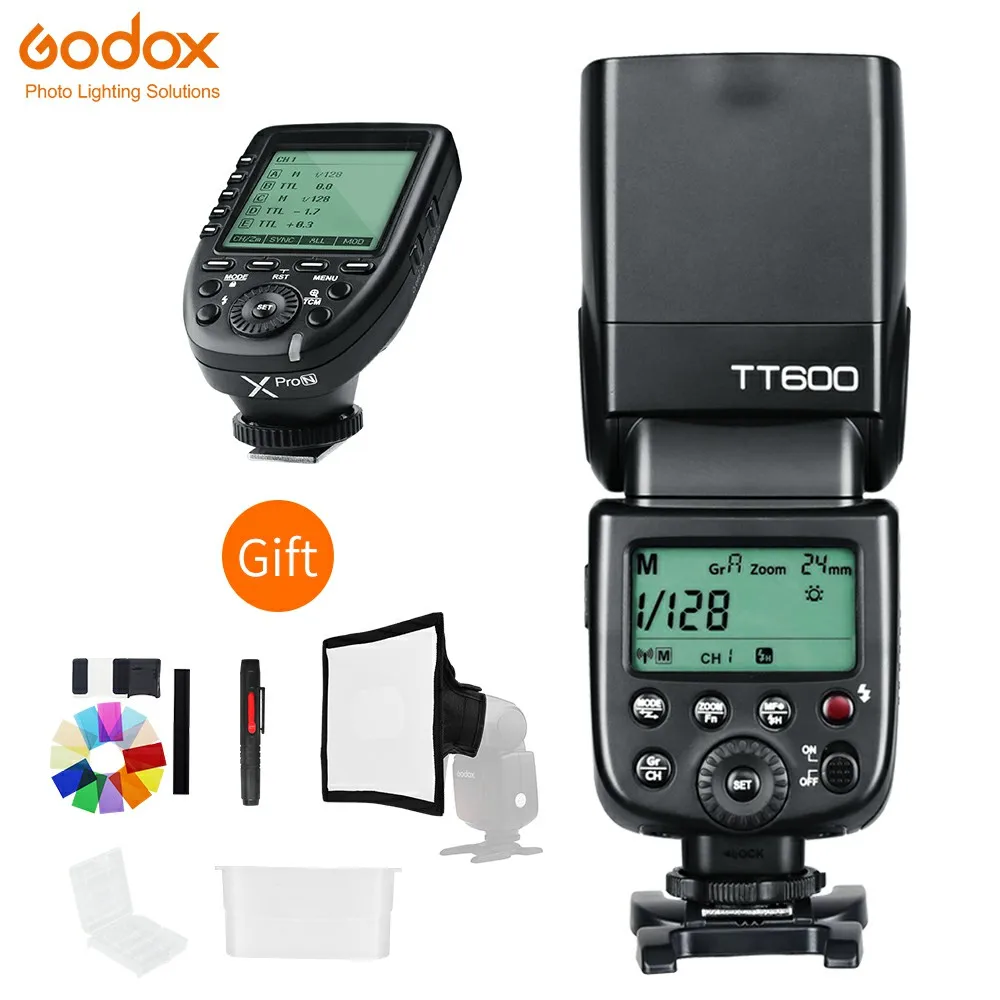 Godox TT600 2,4G Беспроводная GN60 Master/Slave камера Вспышка Speedlite с Xpro триггером для Canon Nikon sony Pentax Olympus Fuji - Цвет: for Nikon