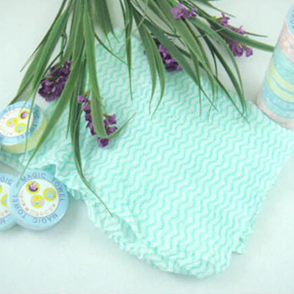 1 Pc Color Random Compress Towels Large Wood Fiber Nonwoven Compressed