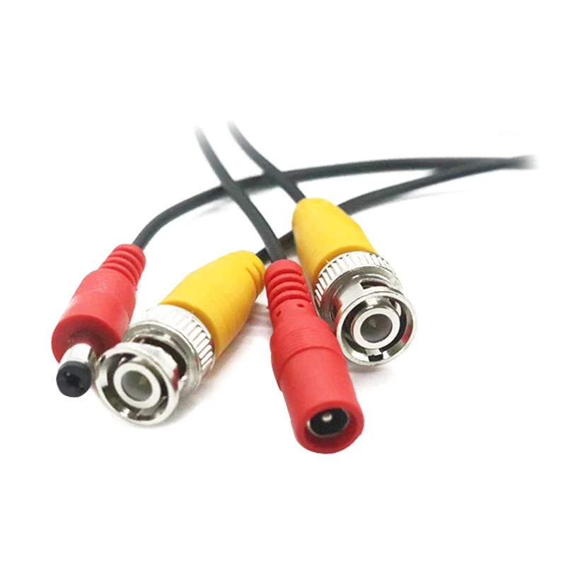 BNC DC Plug Cable 5M/10M/15M/20M/30M/40M/50M CCTV Video Output Cable for AHD TVI CVI Analog System DVR Kit Accessories