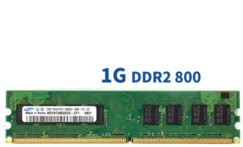 سامسونج 1 GB 2 GB سطح المكتب DDR2 PC2 الذاكرة 667 800 MHZ 667 MHZ 800 MHZ وحدة 1G 2G 5300 6400 RAM 5300U 6400U الكمبيوتر الذاكرة